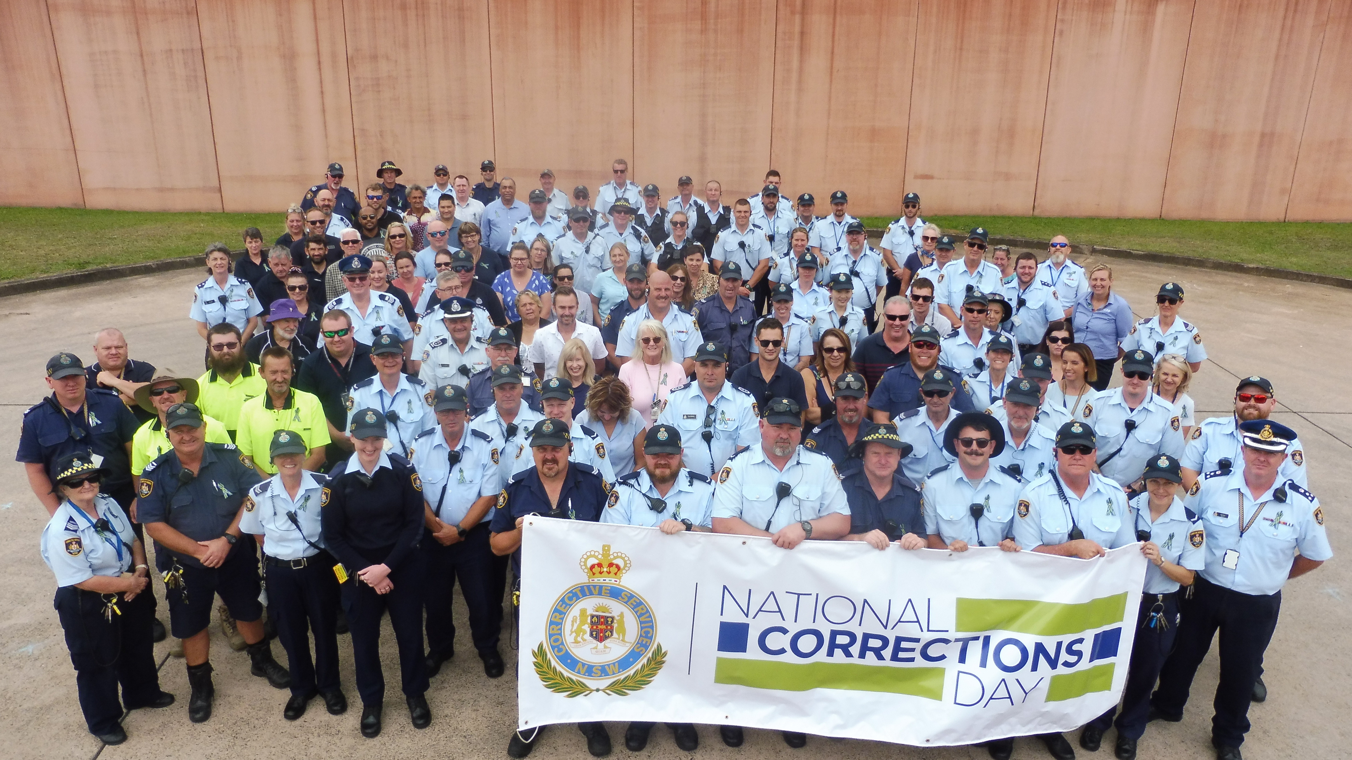 Staff from Mid North Coast Correctional Centre celebrate National Corrections Day